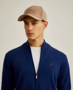 Casaco de malha em algodão e caxemira