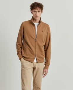 Casaco de malha em algodão gola alta