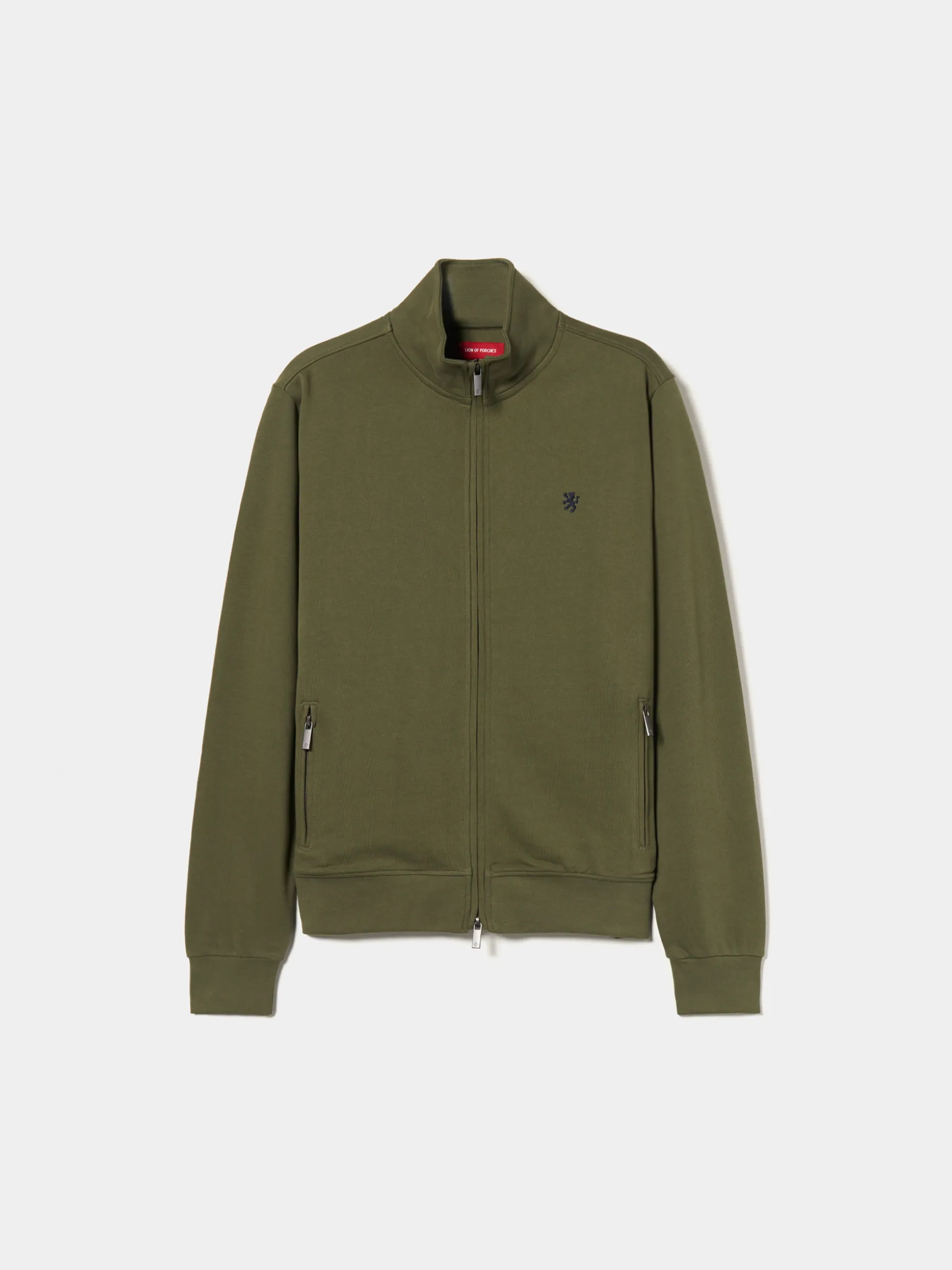 Casaco de malha em algodão gola alta