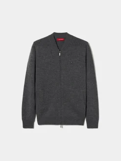 Casaco de malha em lã