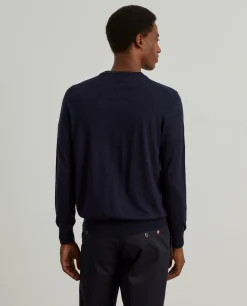 Casaco de malha em lã com botões