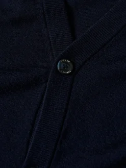 Casaco de malha em lã com botões