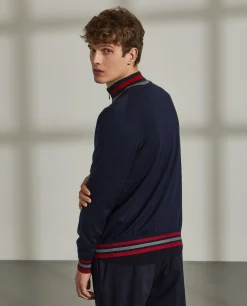 Casaco de malha em lã merino