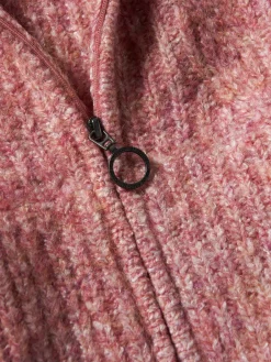 Casaco de malha tricotada com capuz