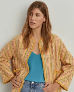 Casaco em Tweed Colorido