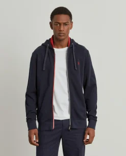 Casaco malha com capuz