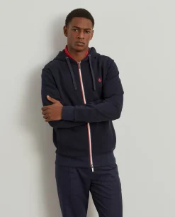 Casaco malha com capuz