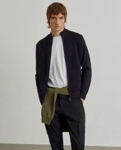 Casaco malha tricotada