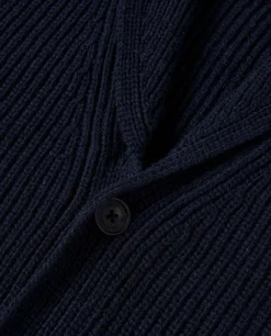 Casaco malha tricotada mistura de lã