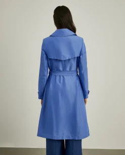 Casaco modelo gabardine de trespasse