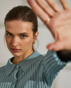 Casaco para mulher estruturado com cinto