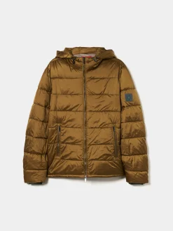 Casaco técnico acolchoado com capuz