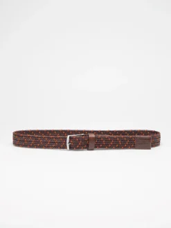 Cinto entrançado elástico bicolor