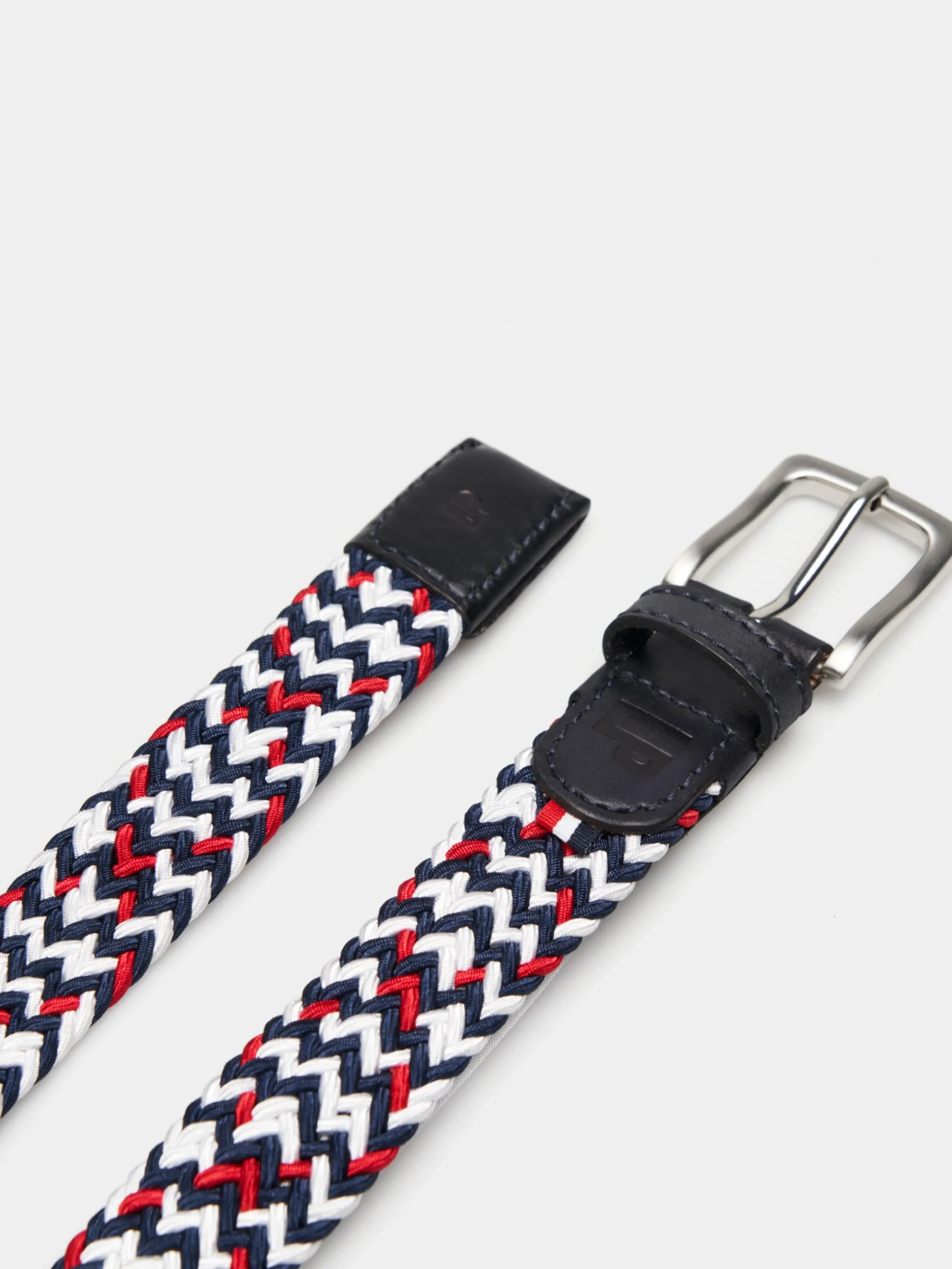 Cinto entrançado tricolor