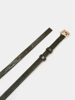 Cinto fino 100% pele