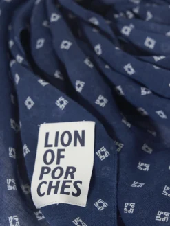 Echarpe para homem de linho e algodão com padrão