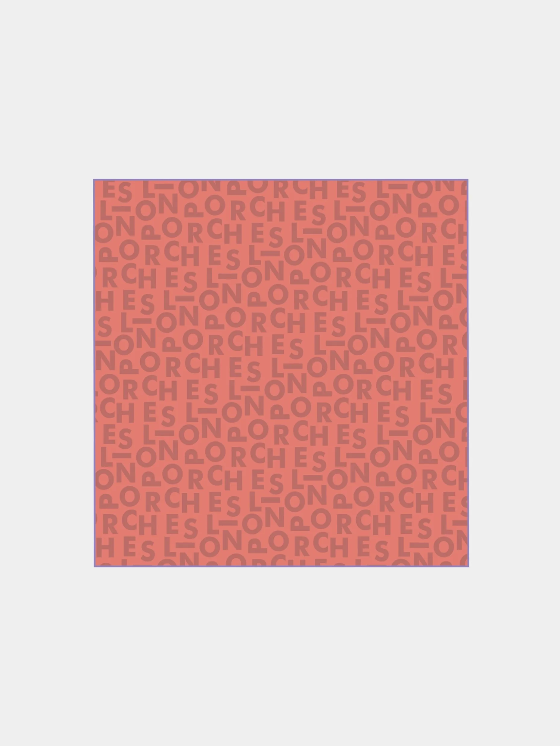 Lenço de seda com logotipo