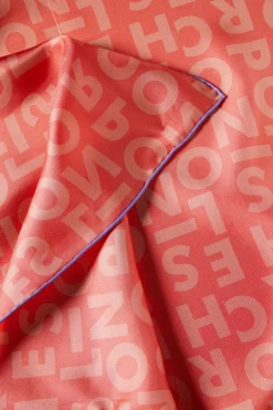 Lenço de seda com logotipo