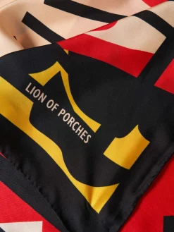 Lenço de seda estampado