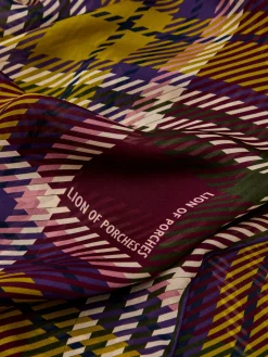 Lenço estampado de seda