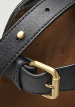 Mala de mão efeito pele