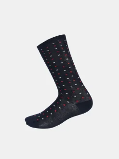 Meias com micromotivos quadrados