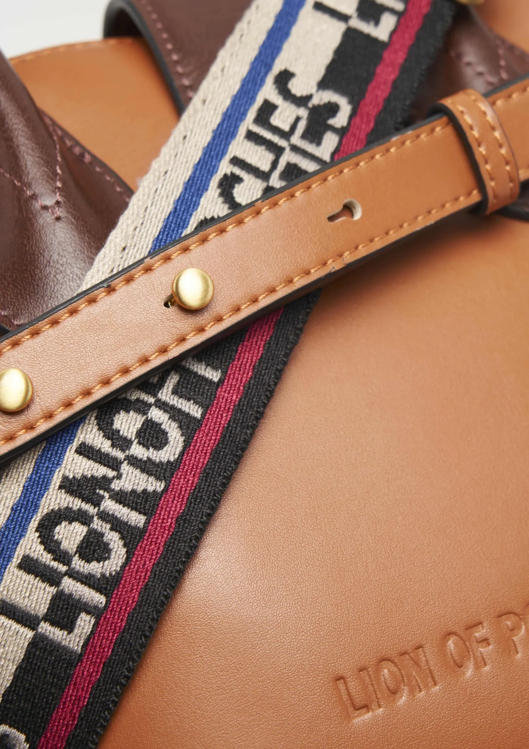 Mini mala de mão bicolor