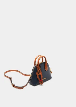 Mini mala de mão em dois tons