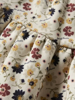 Mini-saia com estampado de flores