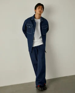 Overshirt denim Lion of Porches x Paatiff