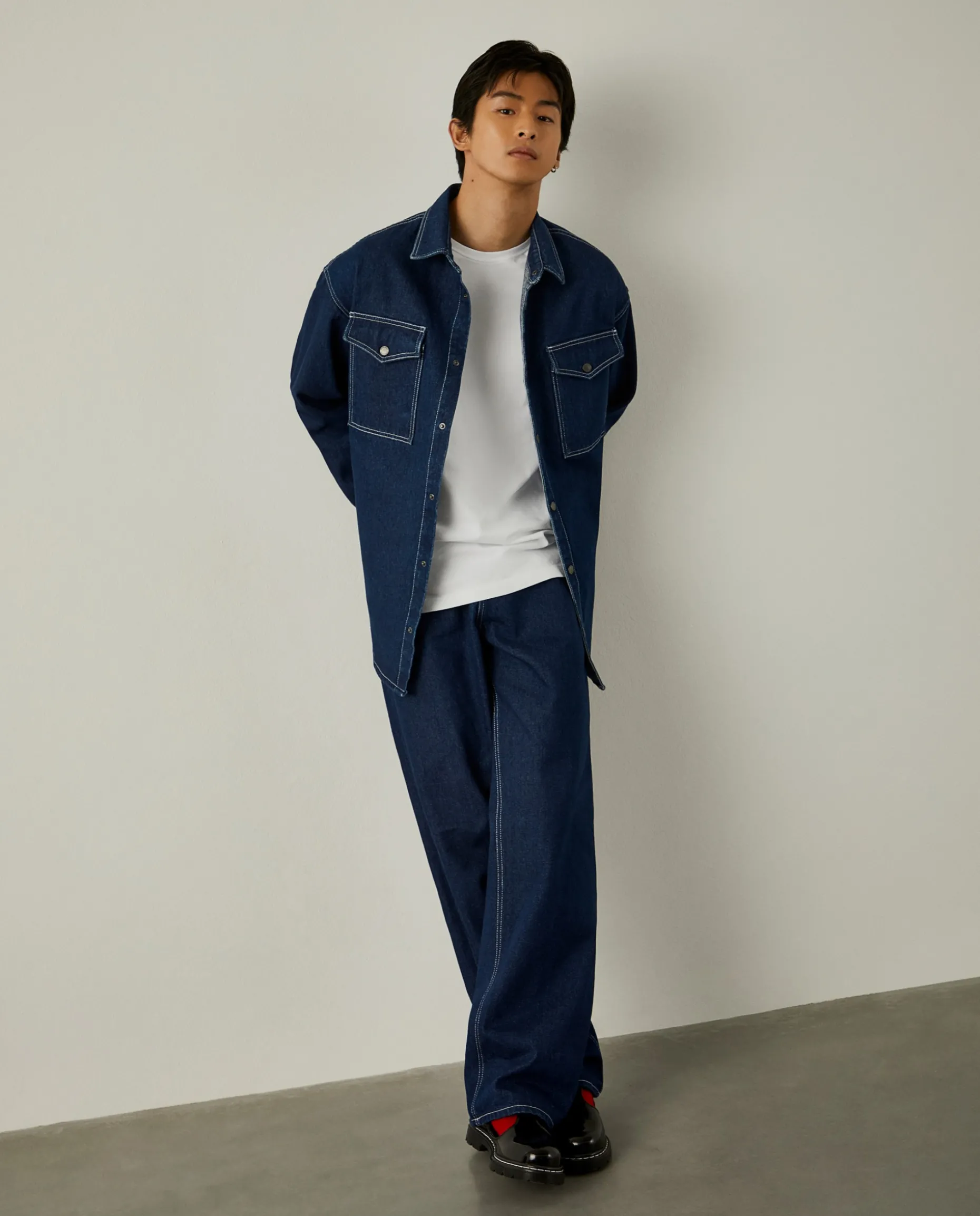 Overshirt denim Lion of Porches x Paatiff