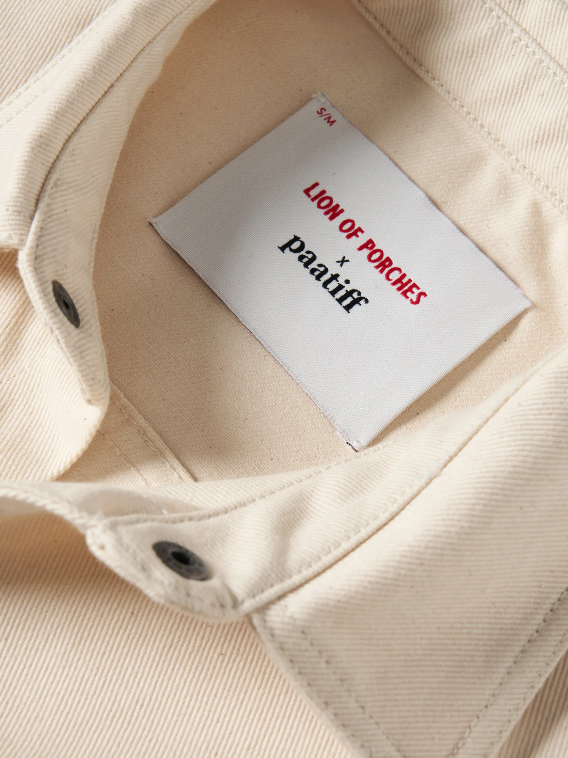 Overshirt denim Lion of Porches x Paatiff