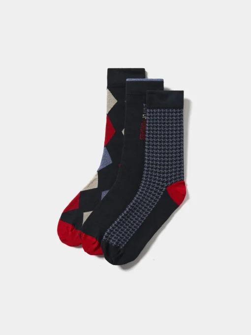 Pack de meias com padrões