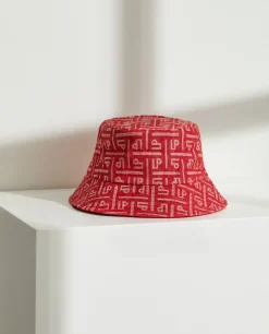 Panamá para mulher com relevo de monograma e etiqueta