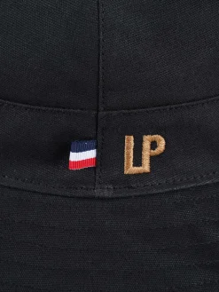 Panamá preto com aba oversize