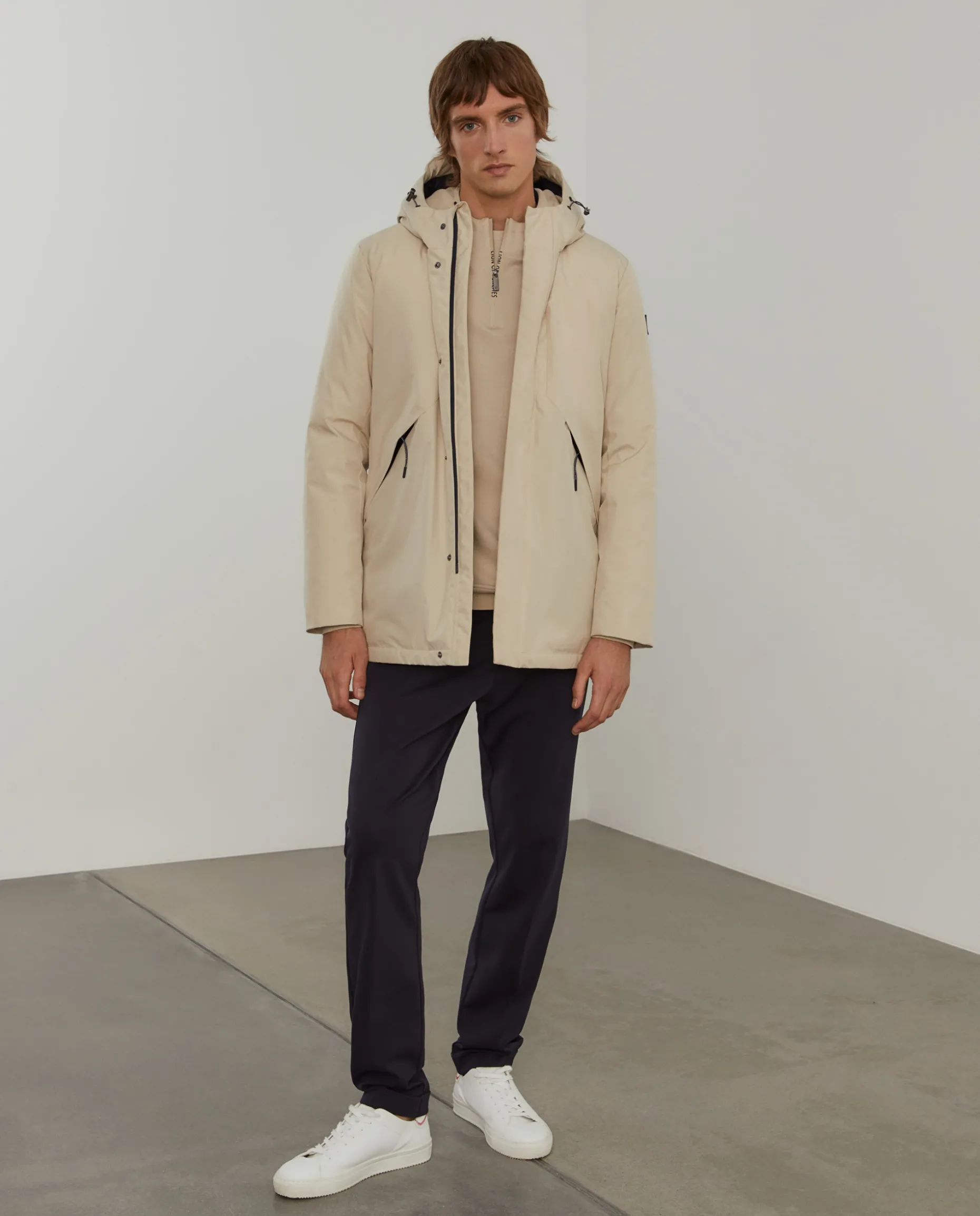 Parka acolchoada com capuz