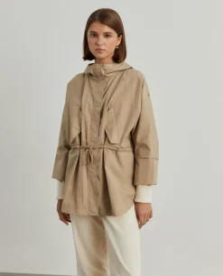Parka oversized com capuz