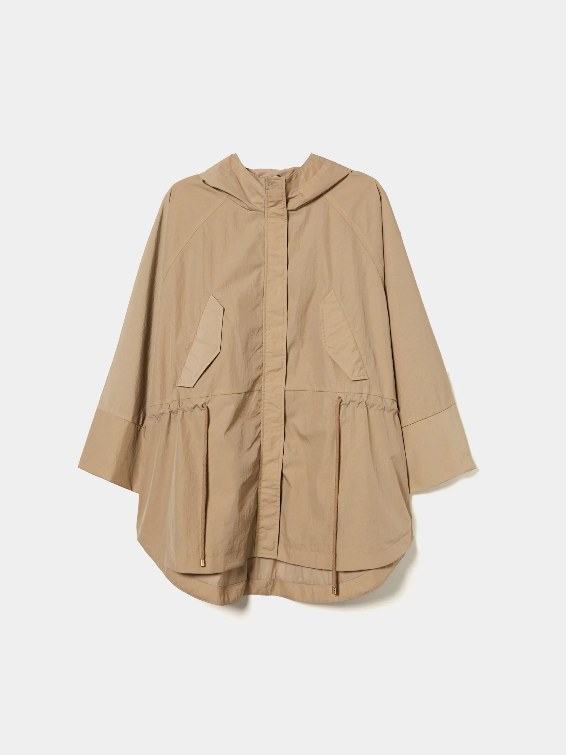 Parka oversized com capuz