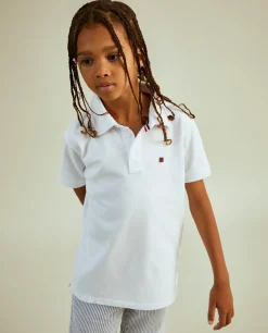 Polo de manga curta 100% algodão