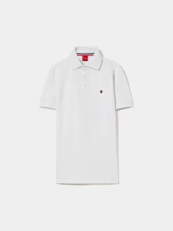 Polo de manga curta 100% algodão