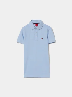 Polo de manga curta 100% algodão