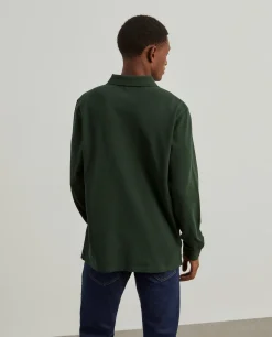 Polo manga comprida de algodão