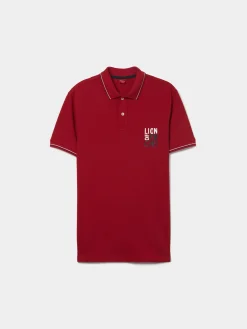 Polo piqué de algodão