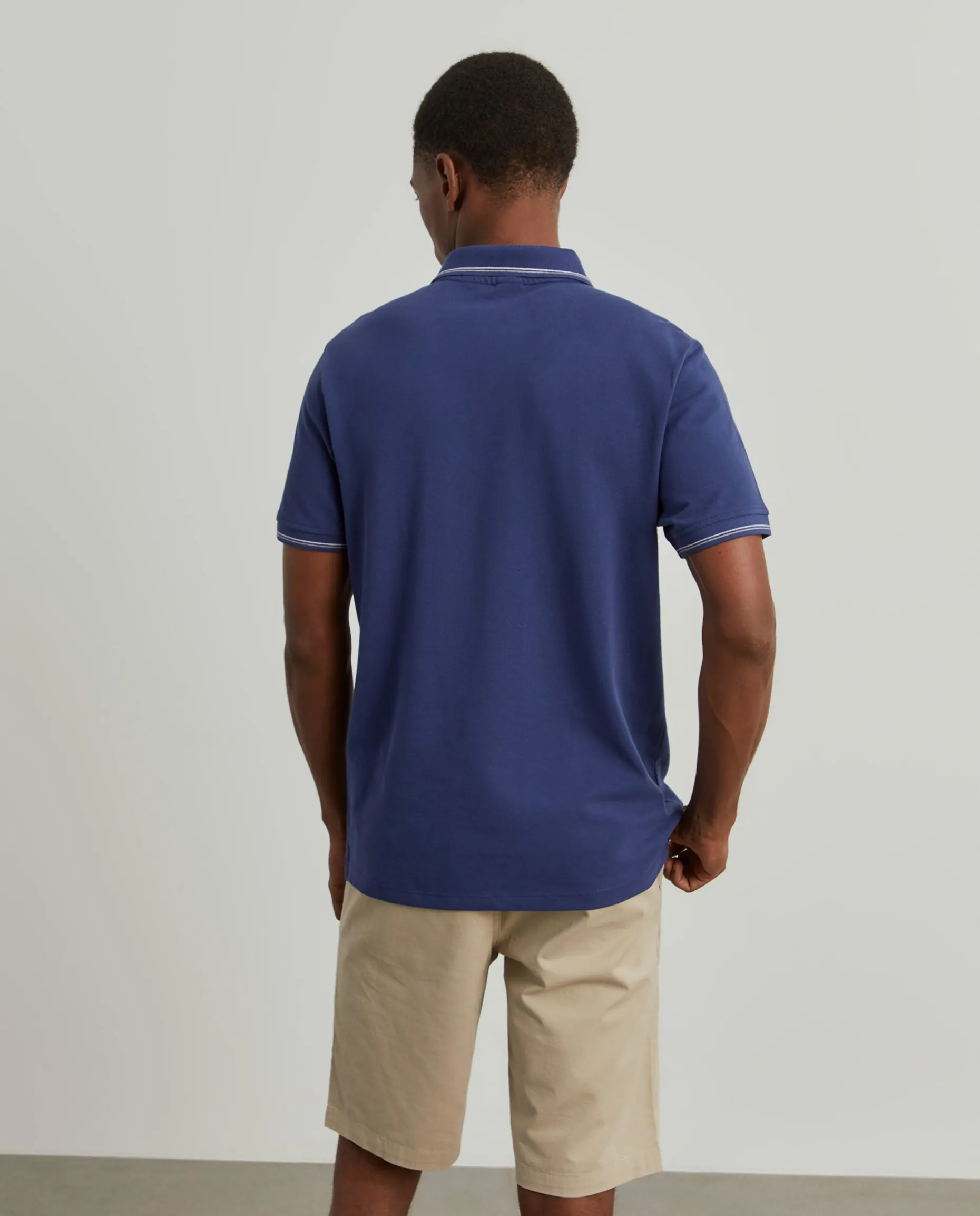 Polo piqué de algodão