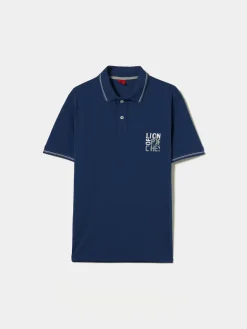 Polo piqué de algodão