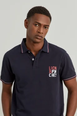 Polo piqué de algodão