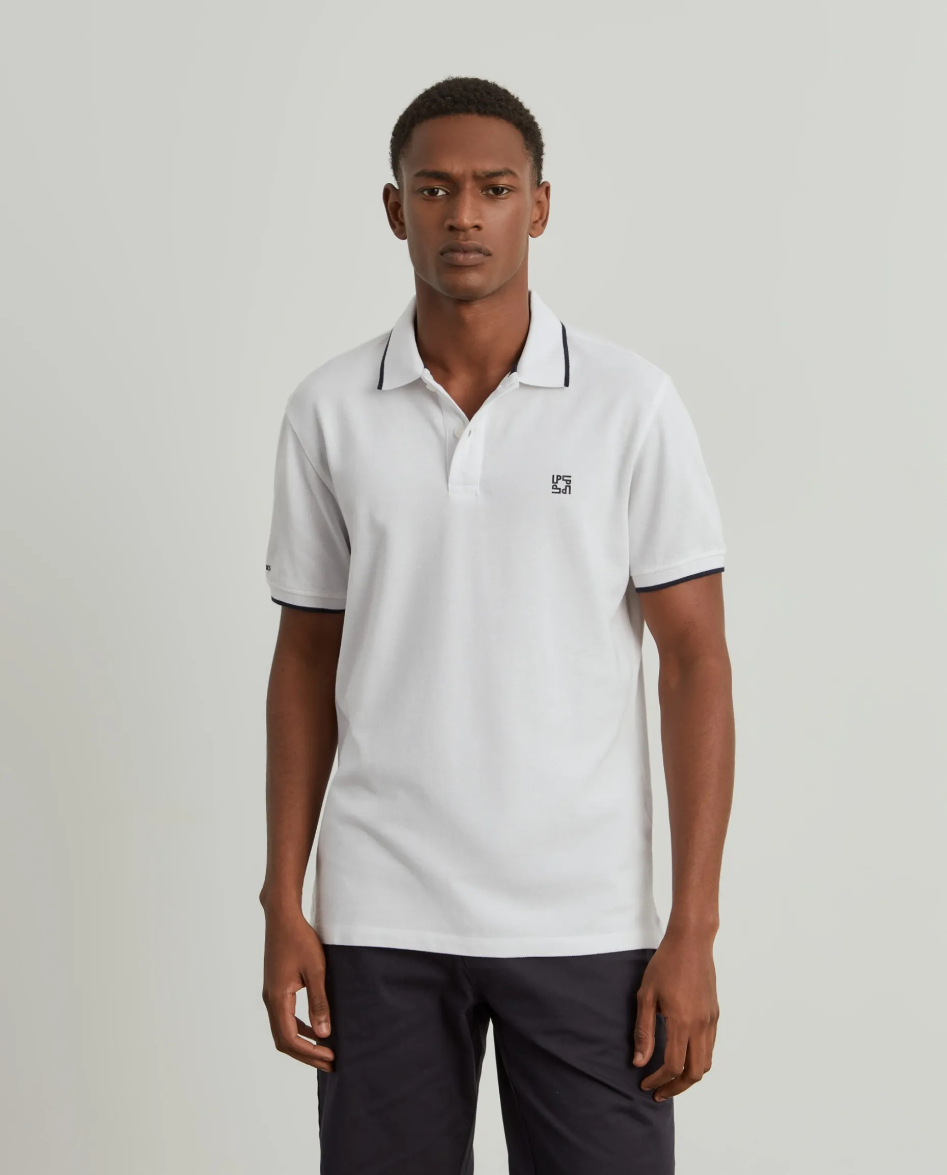 Polo piqué em algodão