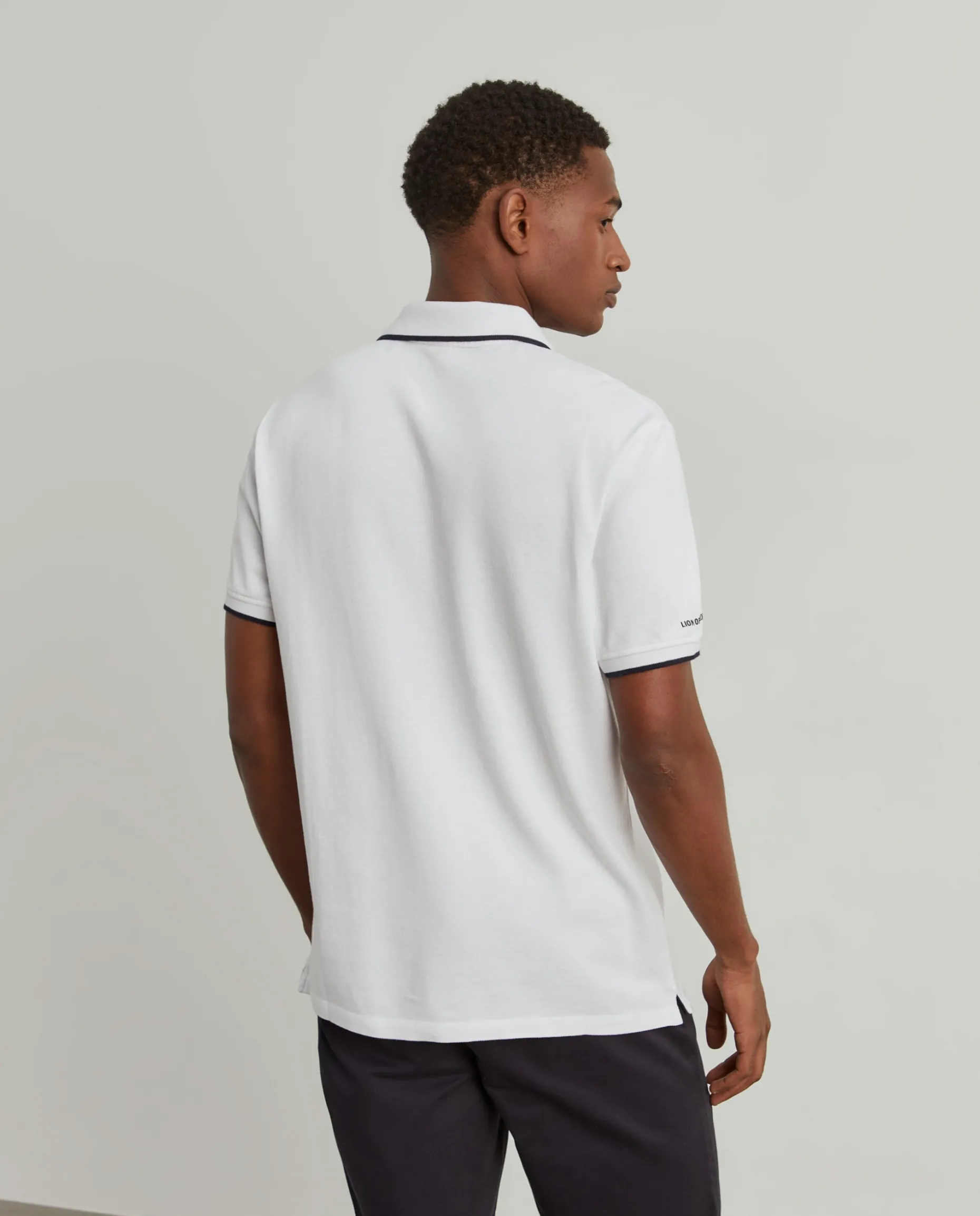 Polo piqué em algodão