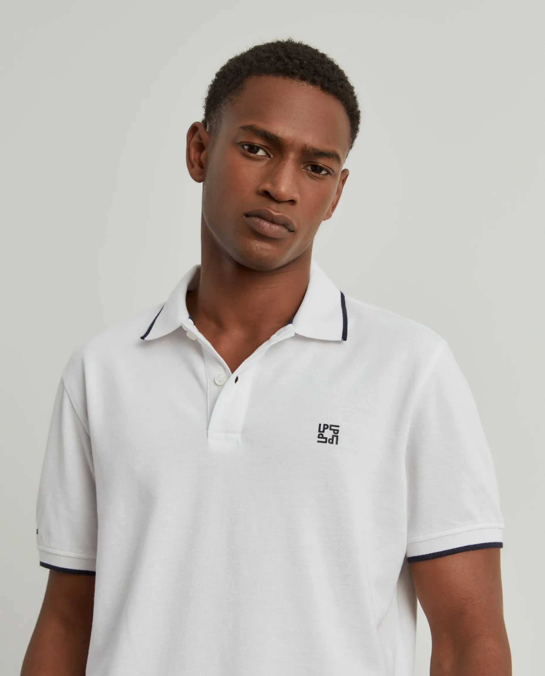 Polo piqué em algodão