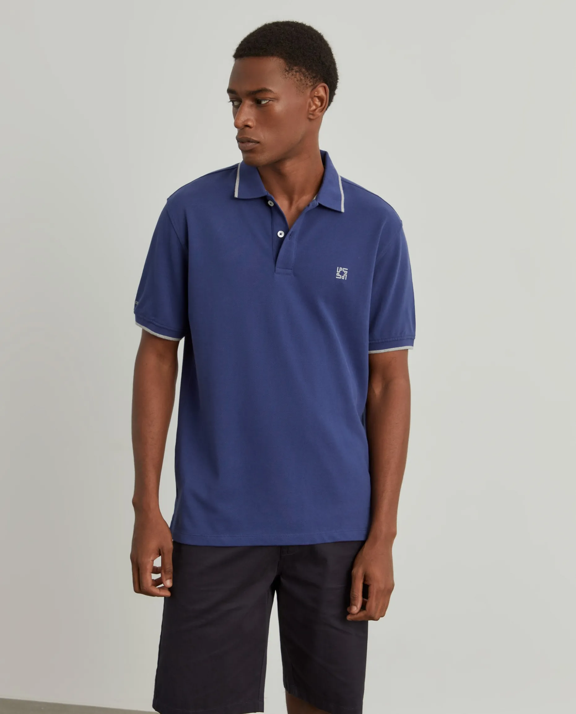 Polo piqué em algodão